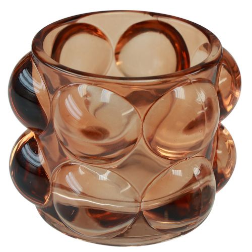 daiktų Žvakės stiklas tamsintas arbatinės žvakidės laikiklio stiklas Ø8cm H6,5cm 3vnt