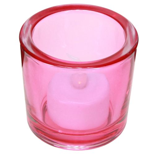 daiktų Arbatinės žvakutės laikiklis stikliniai žibintai spalvoti asorti Ø6.5cm H6cm 6vnt.
