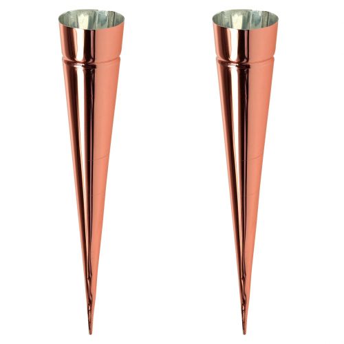 Floristik24 Žvakės laikiklis Ø4,5cm H25cm varinis 4vnt