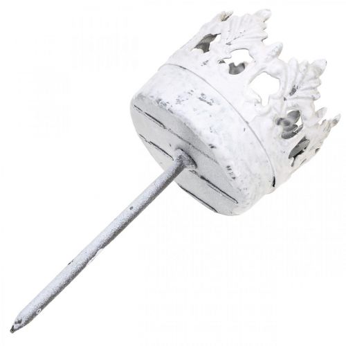 daiktų Arbatos žvakidės laikiklis metalinis įkišamas, žvakidės karūnėlė Ø4,5cm