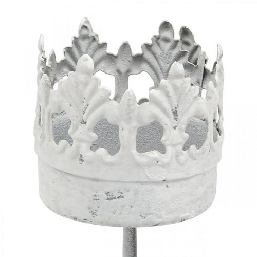 daiktų Arbatos žvakidės laikiklis metalinis įkišamas, žvakidės karūnėlė Ø4,5cm