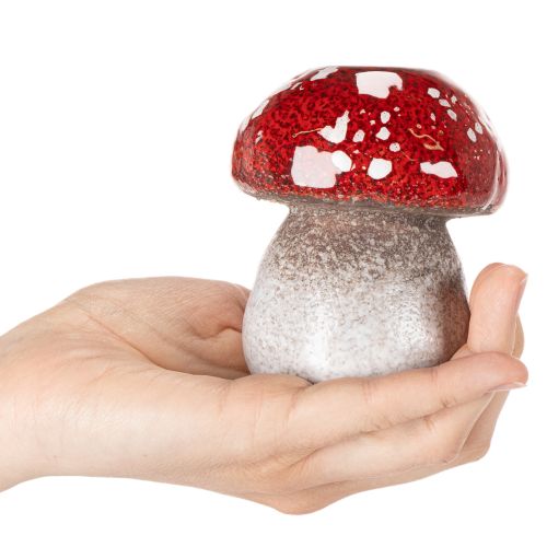 Dekoratyvinis grybas, musmirė, arbatinė žvakutė kaip stalo puošmena, 9 cm | Floristik24.lt