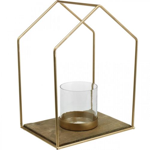 daiktų Žibintų namelis metalinis arbatinės žvakidės laikiklis stalo dekoracija 26×20×35cm