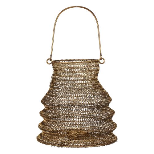 Žvakės laikiklis metalinis žalvarinis perdirbamas sodo žibintas Ø18cm