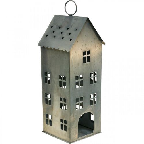 Floristik24 Lichthaus arbatinės žvakidės laikiklis Metalinis židinio namelis 43×17×17cm