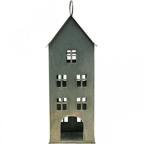 Floristik24 Lichthaus arbatinės žvakidės laikiklis Metalinis židinio namelis 43×17×17cm