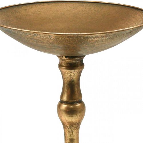 Floristik24 Dekoratyvinis dubuo su koja metalinis dekoratyvinis dubuo vintage Ø32cm H37cm