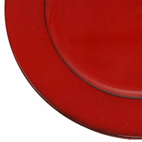 Dekoratyvinė lėkštė raudona/juoda Ø22cm