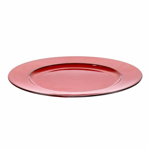 daiktų Dekoratyvinė lėkštė raudona/juoda Ø22cm
