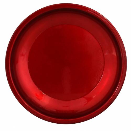 daiktų Dekoratyvinė lėkštė iš raudono metalo su glazūros efektu Ø23cm