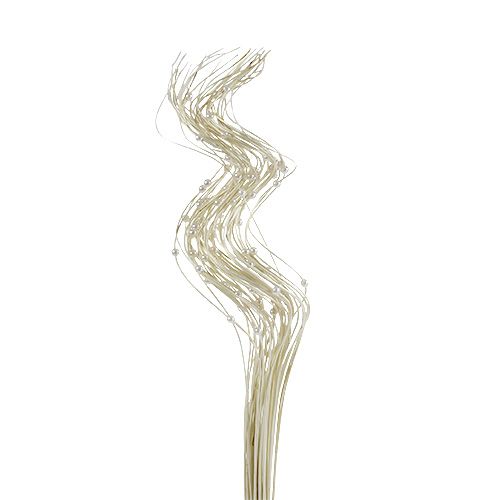 Floristik24 Ting Ting Curly su perlais 60cm balintas 40 vnt