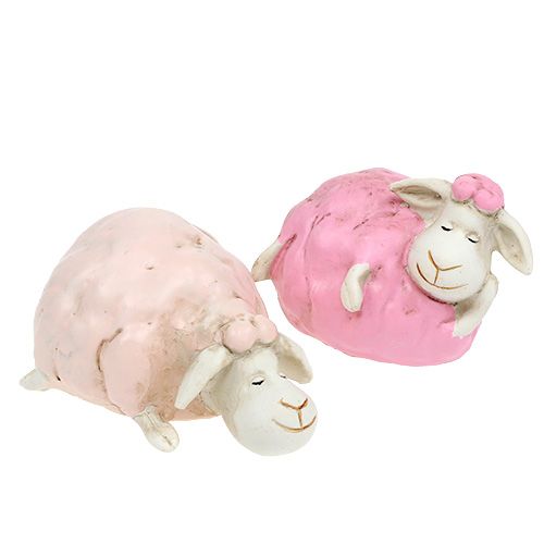 Floristik24 Stalo puošmena avis rožinė, rožinė 5,5cm - 7cm 3vnt