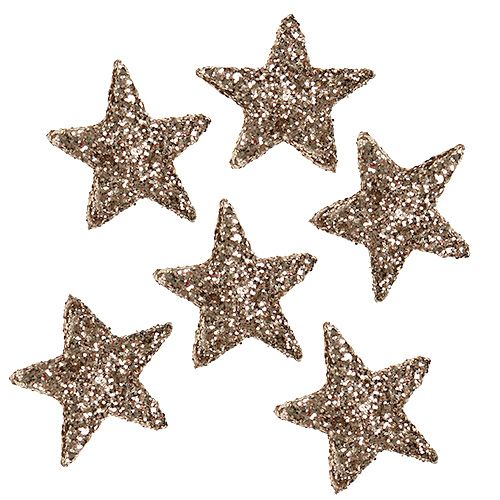 Stalo puošmena star žėručio šampanas 1,5cm 144p
