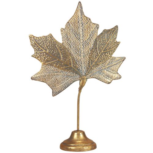 daiktų Stalo puošmena rudeninė klevo lapų puošmena auksinė senovinė 58cm × 39cm