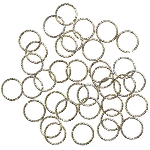 Floristik24 Stalo dekoravimas vestuviniai žiedai dekoratyviniai žiedai auksiniai Ø2cm 50 vnt