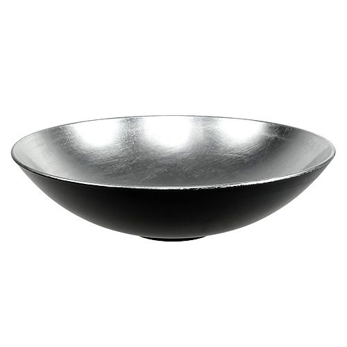 Stalo dekoravimo dubuo sidabrinis Ø28cm plastikinis