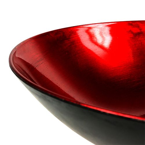 Floristik24 Stalo dekoravimo dubuo raudonas Ø28cm plastikinis