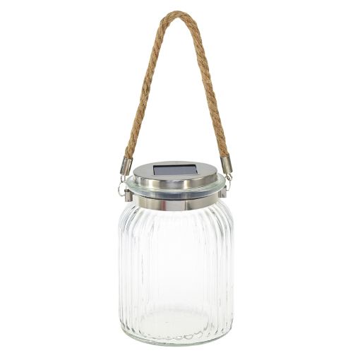 Floristik24 Stalo apdaila saulės balkono pakabinamas šviestuvas šiltai baltas Ø11cm H16cm