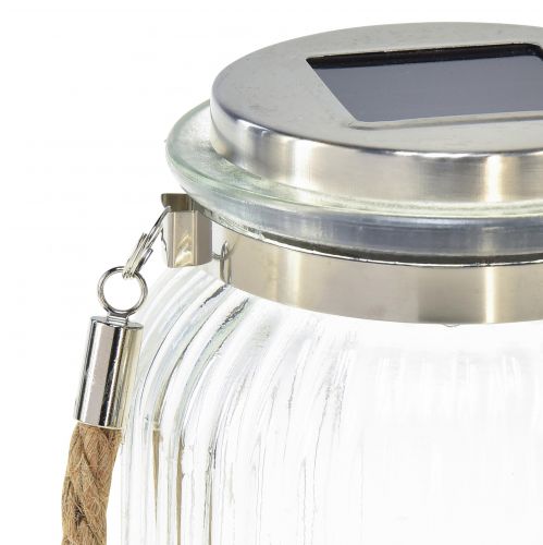 Floristik24 Stalo apdaila saulės balkono pakabinamas šviestuvas šiltai baltas Ø11cm H16cm