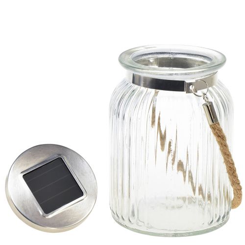 Floristik24 Stalo apdaila saulės balkono pakabinamas šviestuvas šiltai baltas Ø11cm H16cm