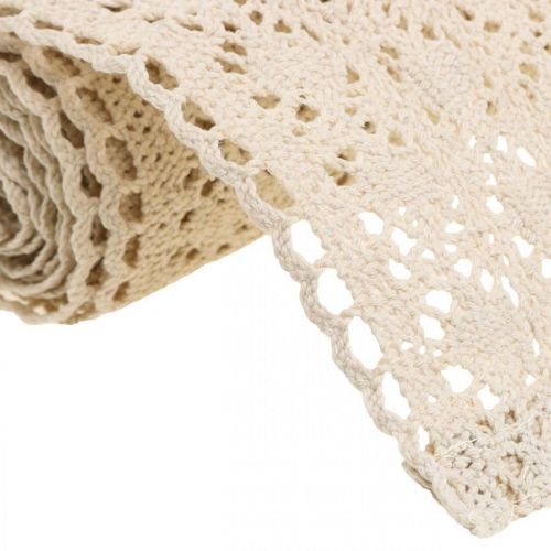 Floristik24 Stalo takelis nerti nėriniai gamtos 30cm x 140cm
