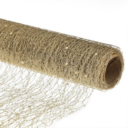 Floristik24 Stalo bėgikas Stalo takelis Champagne Glitter W35cm L200cm