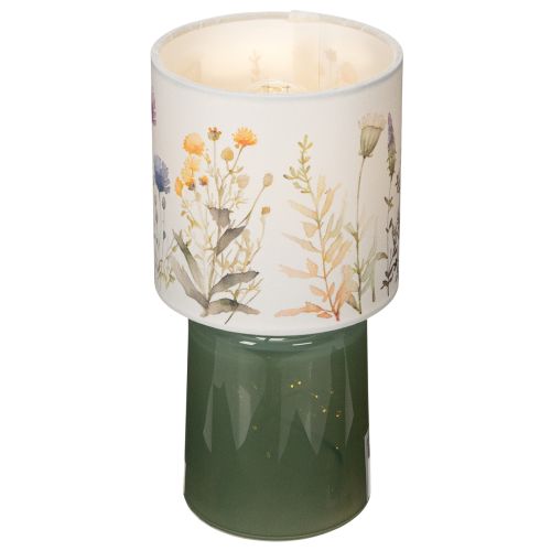 daiktų LED stalinė lempa su gėlių raštu stilingam svetainės apšvietimui, 23 cm