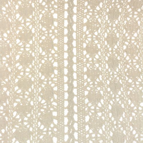 Floristik24 Stalo takelis nerti nėriniai gamtos 30cm x 140cm