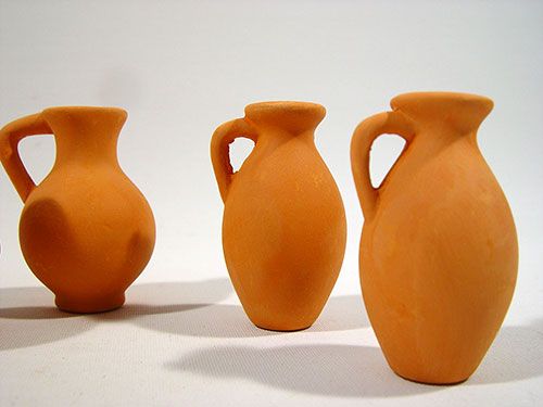 Floristik24 Terakotinė vaza 6cm mini (24 vnt.)