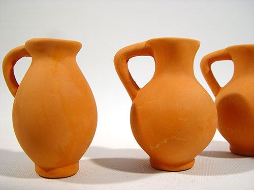 Floristik24 Terakotinė vaza 6cm mini (24 vnt.)