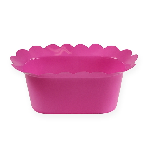 Floristik24 Plastikinis puodas ovalus spalvotas 23cm 10vnt