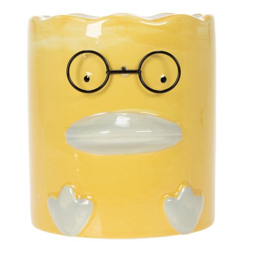 daiktų Cilindrinė dekoratyvinė keraminė ančių vaza stilingiems namams, 13 cm, 2 vnt.