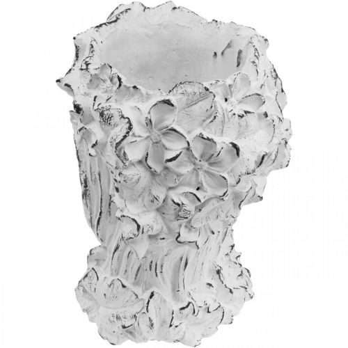 Floristik24 Sėjamoji Betoninė Sėjamoji Shabby Chic Moteriška galva Balta H34cm