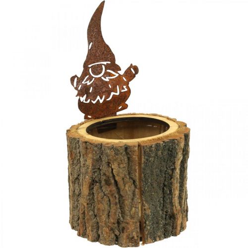 Gėlių vazonas medinis vazonas atrodo surūdijęs imp H24cm