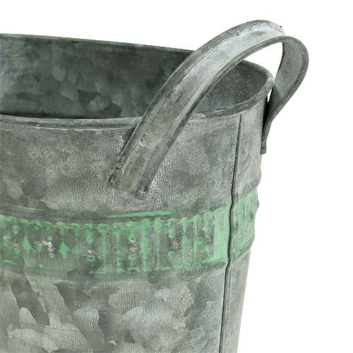 Floristik24 Puodo cinko ovalus 20cm x 12cm H14cm