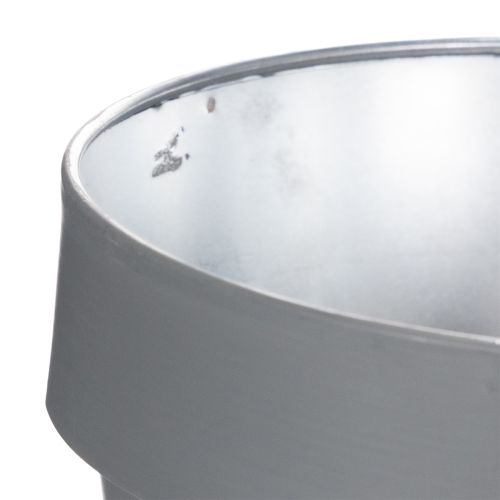 daiktų Gėlių vazonas su subtiliu laukinių gėlių raštu, praktiškas naudoti balkone ar terasoje, 15 cm, 3 vnt.