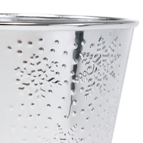 Floristik24 Vazonas su snaigėmis Ø12,5cm H10cm 4vnt