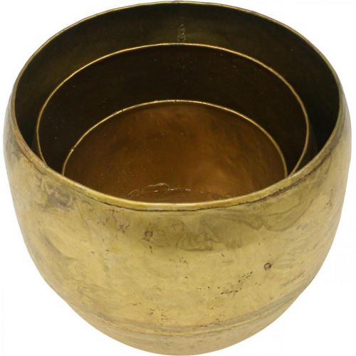 daiktų Dekoratyvinės vazos žalvarinės išvaizdos metalinės vazos Ø17,5/15/13cm rinkinys iš 3 vnt.