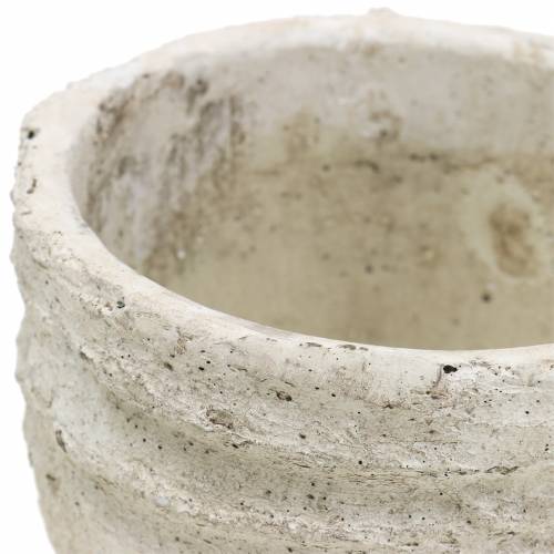 Floristik24 Augalų vazonas baltas senovinis Ø12,5cm H11cm 2vnt