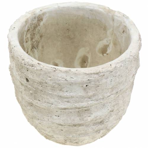 Floristik24 Augalų vazonas baltas senovinis Ø12,5cm H11cm 2vnt
