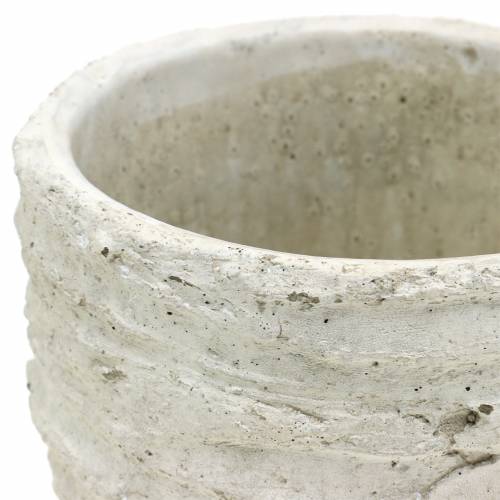Floristik24 Vazonas baltas senovinis Ø14,5cm H13cm
