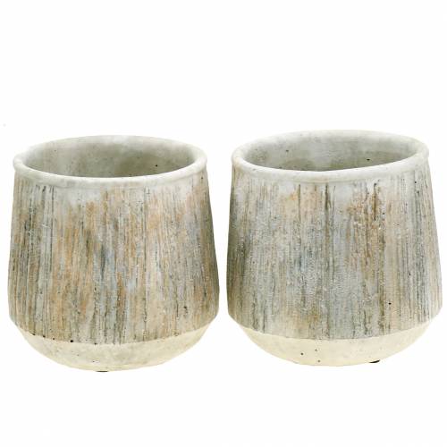 Floristik24 Sodinamosios gamtos dryžuotas sunkus Ø14cm 2 vnt