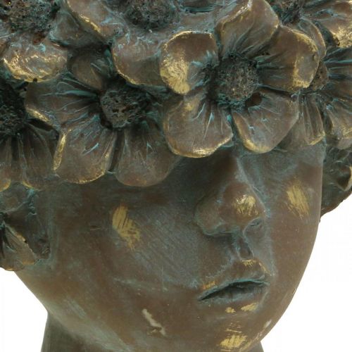 daiktų Augalų vazono krūtinė gėlių vazonas mergina su veidu H19cm