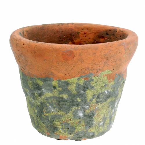Floristik24 Sodinamoji vazoninė vintažinė natūralaus molio Ø14.5cm H12cm 2vnt