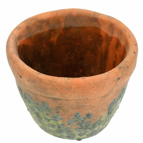 Floristik24 Augalų vazonas cachepot vintažinis natūralus molis Ø8,5cm H7cm 4vnt