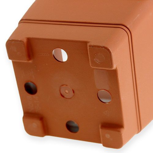 Floristik24 Vazonas "Nora" 14cm x 14cm H11cm terakota, 1vnt.