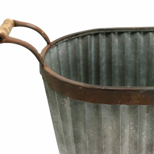 Floristik24 Sėjamoji su rankenomis ovalios metalinės 45/50/60cm rinkinys 3 vnt