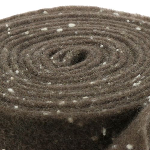 Floristik24 Vazono juosta veltinio juosta ruda su taškeliais 15cm x 5m