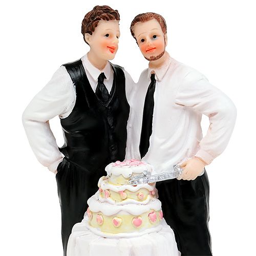 Torto figūrėlė vyriška pora su tortu 16,5cm