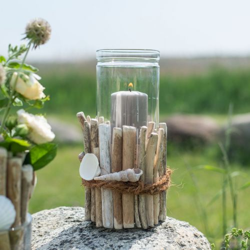 Floristik24 Driftwood Deco Driftwood Wood Bundle White L15cm